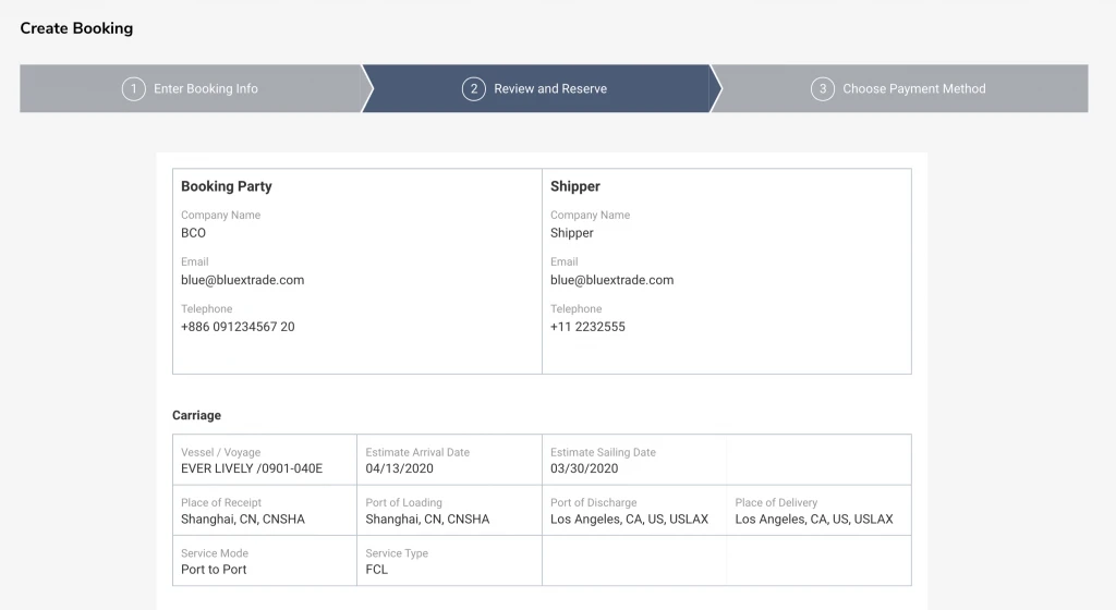 Step 4 for making a booking on GreenX